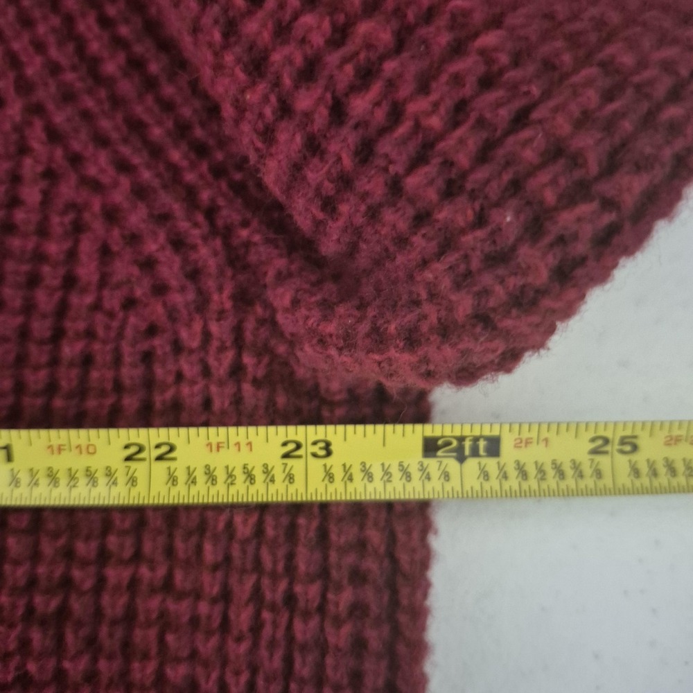 Banana Republic Sweater Mens XL Red Wool Blend Button Pullover Italian Yarn Knit - Picture 6 of 8